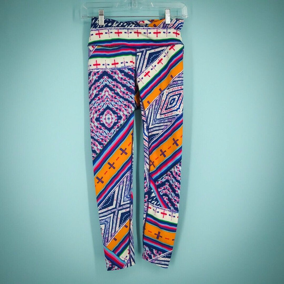 Free People Movement Size Small S Ashford Print High Rise Ski Combo Leggings - Picture 1 of 9